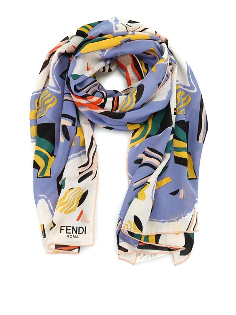 fendi satin scarf